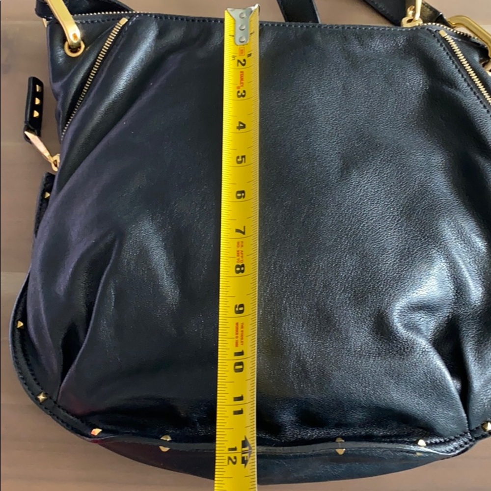 Marc Jacobs black leather crossbody w/studs - Picture 10 of 14